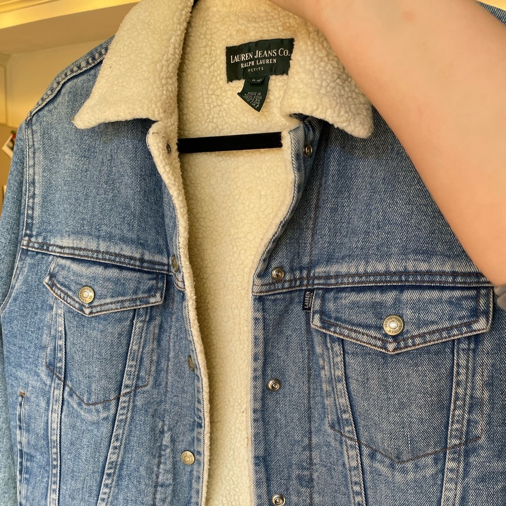 Ralph Lauren Vintage Collar Denim Jacket (Petite)